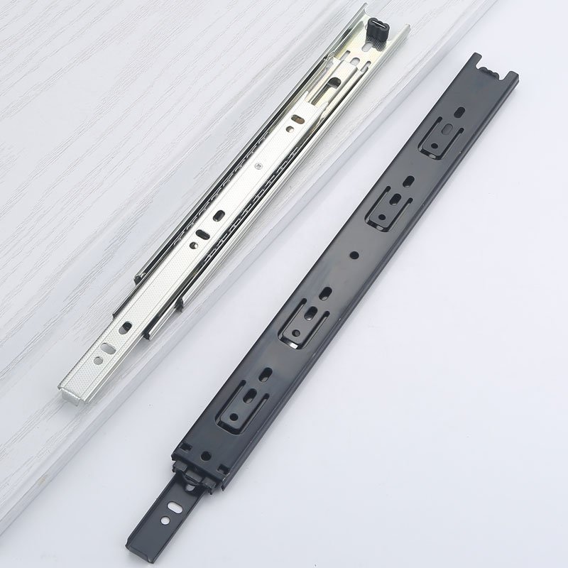 Manufactory Telescopic Channel Silent Cabinet Under Mount Drawer Slides Kitchen Fittings Contemporary Zinc Plated Kitchen Draw