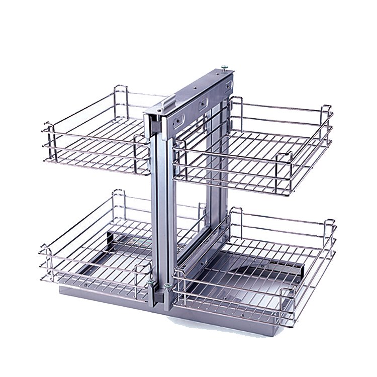 Multifunctional Stainless Steel Kitchen Drawer Pull-out Basket