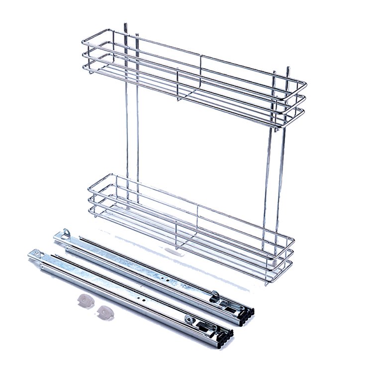 Multifunctional Stainless Steel Kitchen Drawer Pull-out Basket