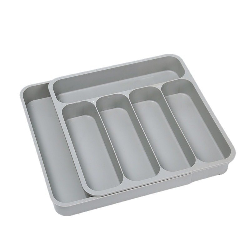 Five compartments kitchen drawer tableware organizer Compartments organizer knife fork and chopsticks organizer retractable type
