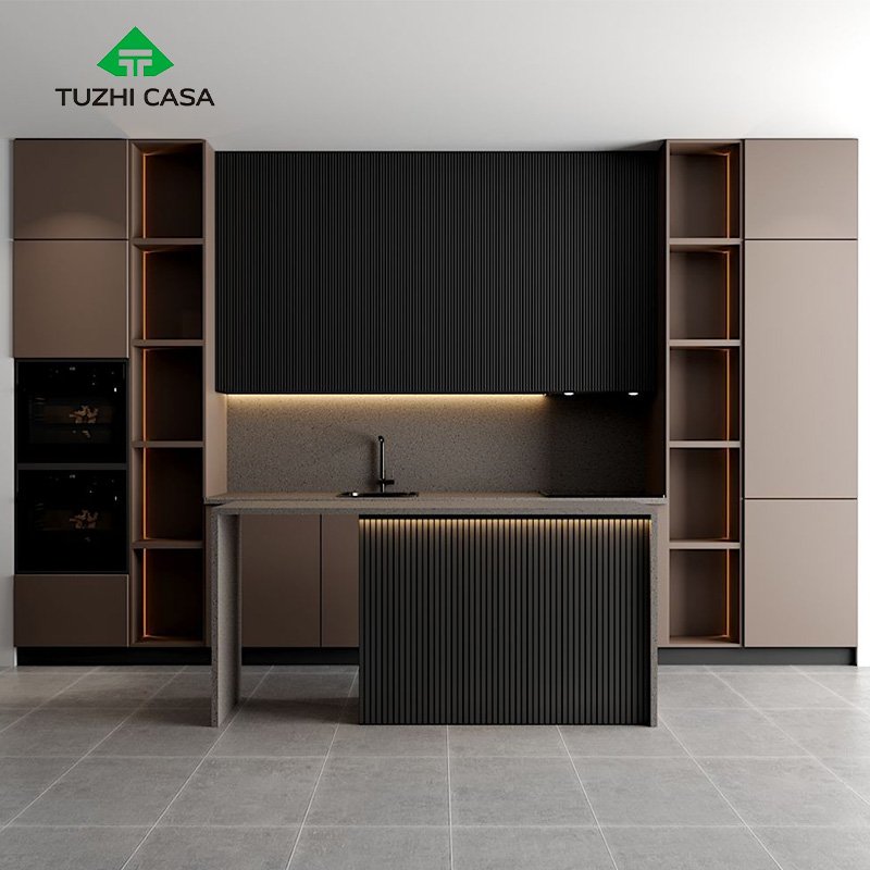 waterproof stainless steel metal full kitchen pantry cupboard cabinet in kitchen