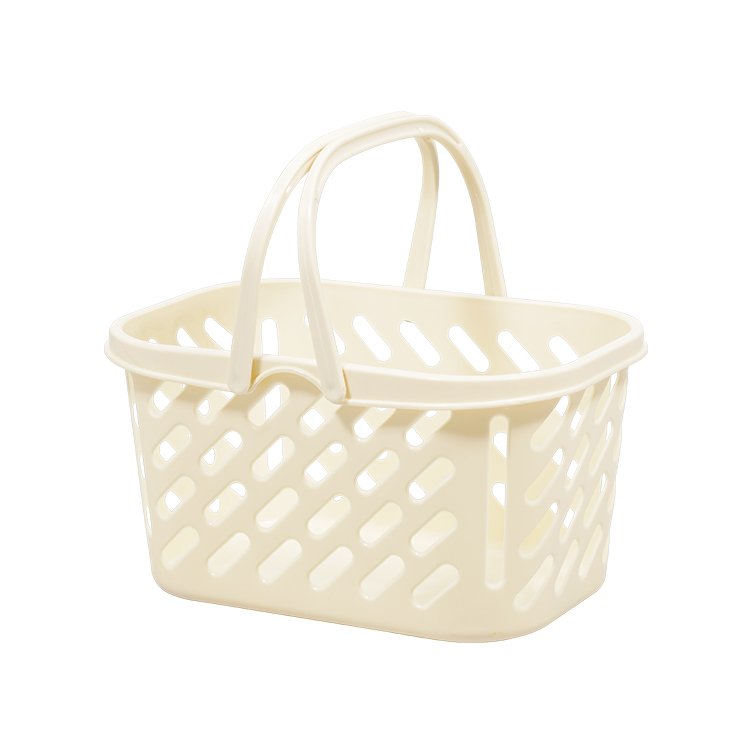 Hot Selling Eco-Friendly Plastic Portable wholesale multipurpose rectangle Plastic Durable Pp Hollow Storage Basket with handle