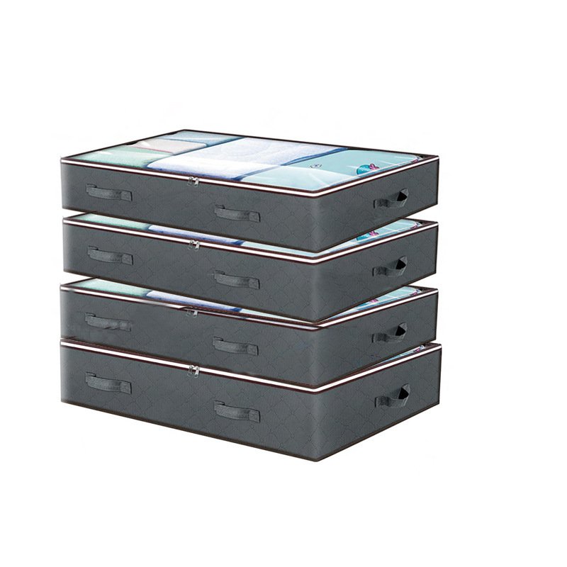 Large Foldable Underbed Storage Bins Containers Drawers Organizer Heavy Duty Under Bed Storage Bags