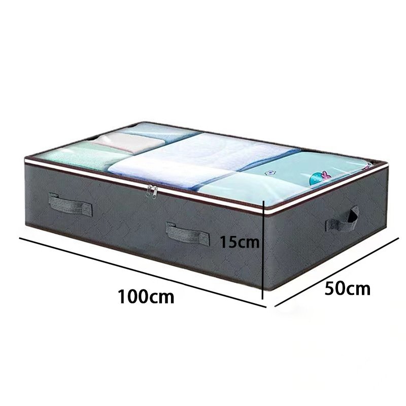 Large Foldable Underbed Storage Bins Containers Drawers Organizer Heavy Duty Under Bed Storage Bags
