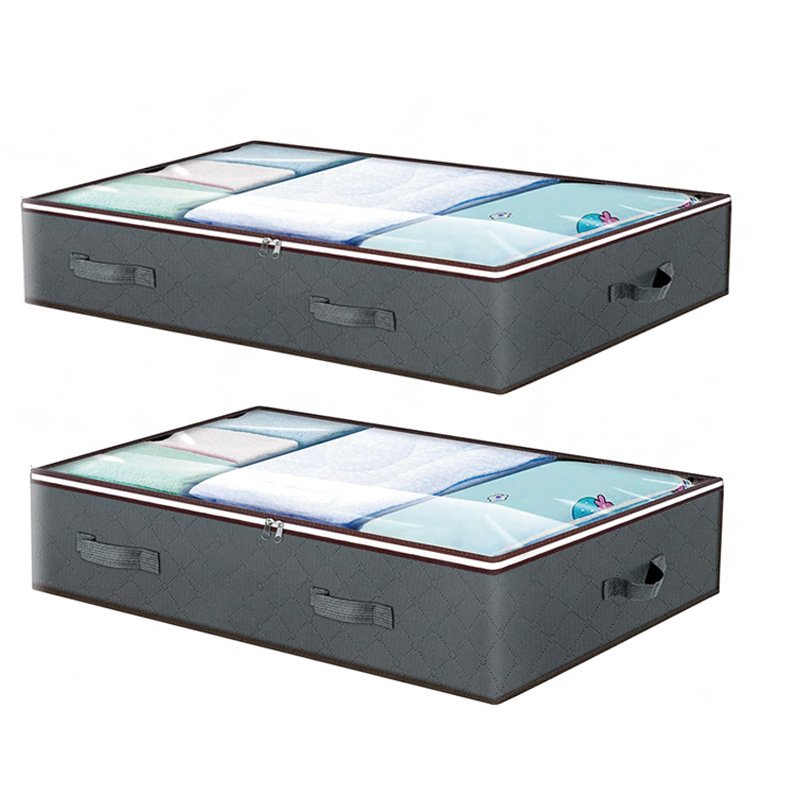 Large Foldable Underbed Storage Bins Containers Drawers Organizer Heavy Duty Under Bed Storage Bags