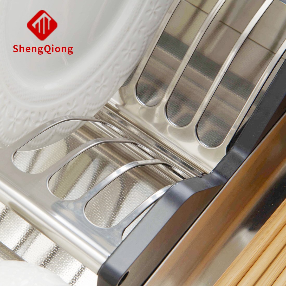 SHENGQIONG Kitchen Accessories Storage Kitchen Pull-out Basket Drawer Sliding Basket Cabinet Organizing Pots and Pans