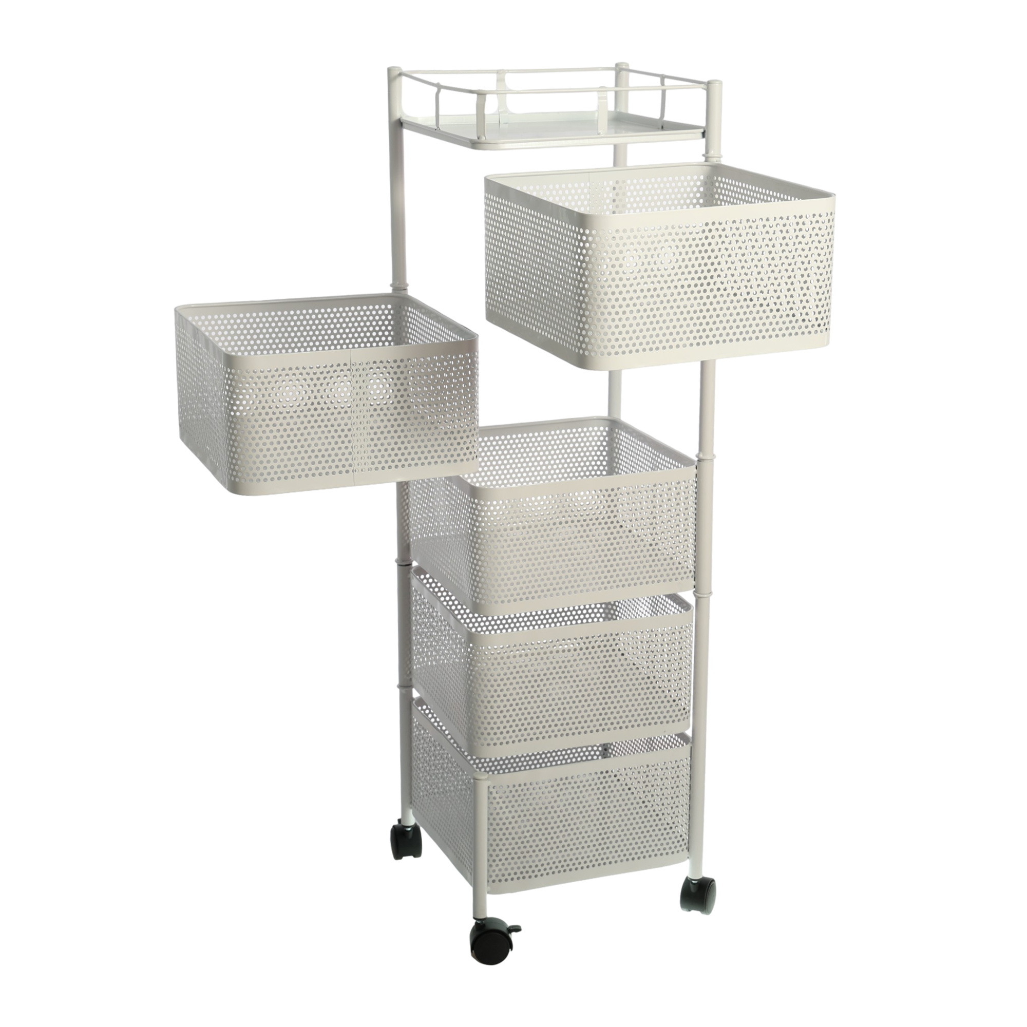 Rotating Shelf 360 Degree Stackable Kitchen accessories Drawer Organizer Storage Baskets