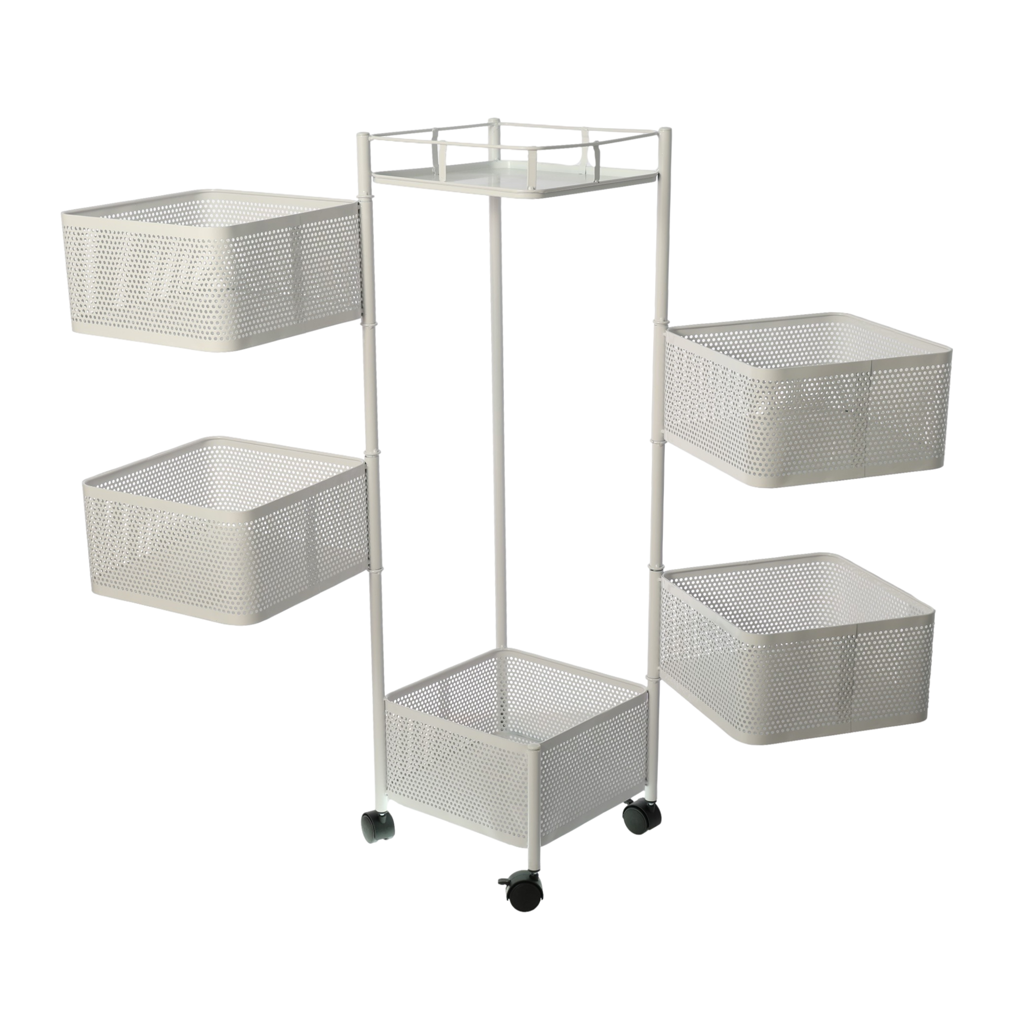 Rotating Shelf 360 Degree Stackable Kitchen accessories Drawer Organizer Storage Baskets