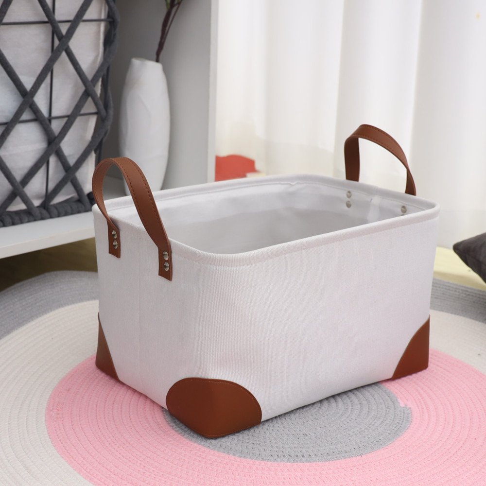 2023 popular Large Canvas Fabric Storage Boxes Baskets Chest of Drawers