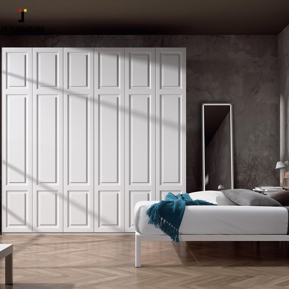JY Vietnamese Ready To Assemble Walk In Closet With Shelves and Glass Door Hardwood Wardrobes From Vietnam