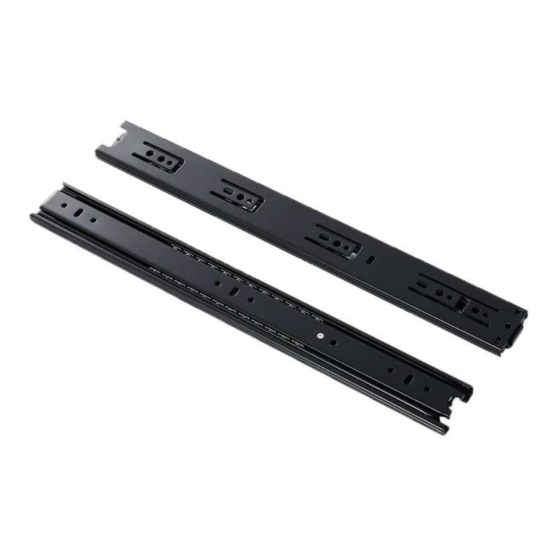 1.5mm Steel Cabinet Metal Tool Telescopic Rail 3 fold Full Extension Channel Ball Bearing Soft Close Drawer Slide