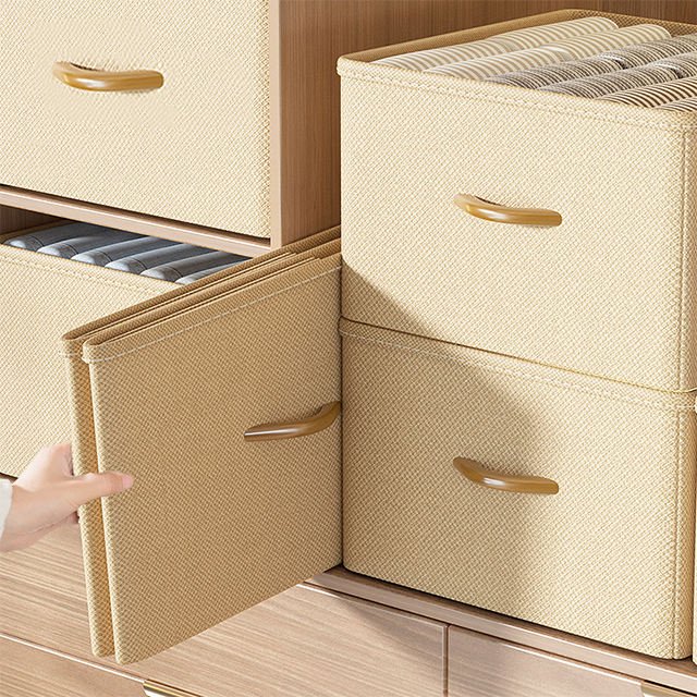 Hot Sale Large Capacity Closet Storage Boxes Washable Foldable Wardrobe Organizer Underwear Pants Clothes Drawer Organizers