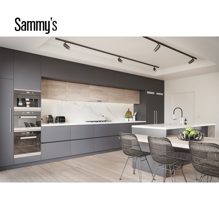 AK1666 Foshan factory custom made contemporary complete kitchen cabinet whole set wholesale price