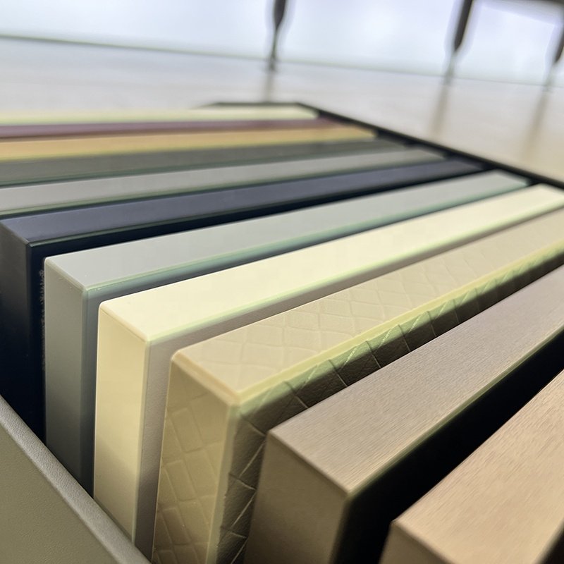 Sample Box for Color Choice Chipboard Particle Board Door Panel For Cabinet Wardrobe