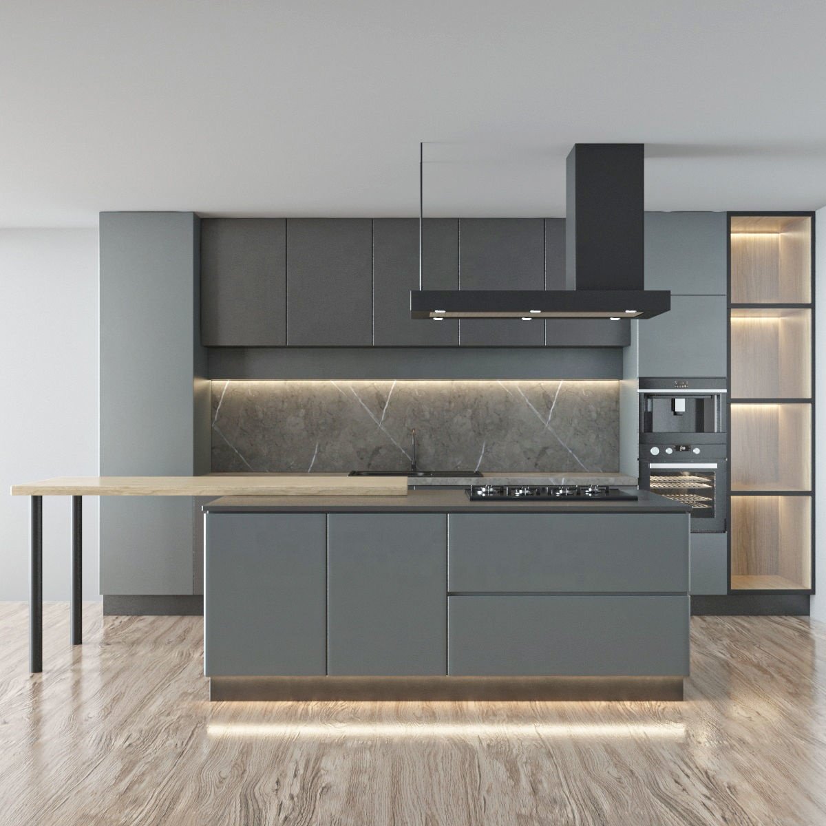 PA new model modular modern style small room cheap price pull down kitchen cabinets doors