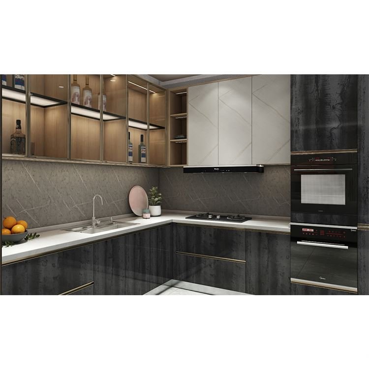 China Factory Supply Custom Kitchen Cabinets Kitchen Cabinet Commercial Kitchen Cupboard
