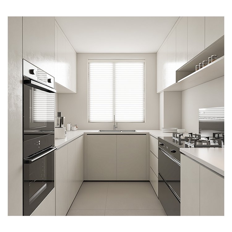 Custom kitchen cabinet mdf plywood modern built-in wood cupboard complete sets whole house customization furniture manufacturer