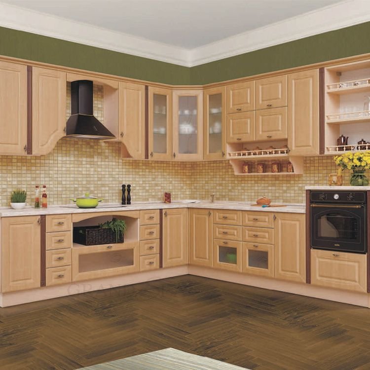 Wholesale Price Ready To Assemble solid wood Kitchen Cabinet Modern Design Kitchen Cabinets