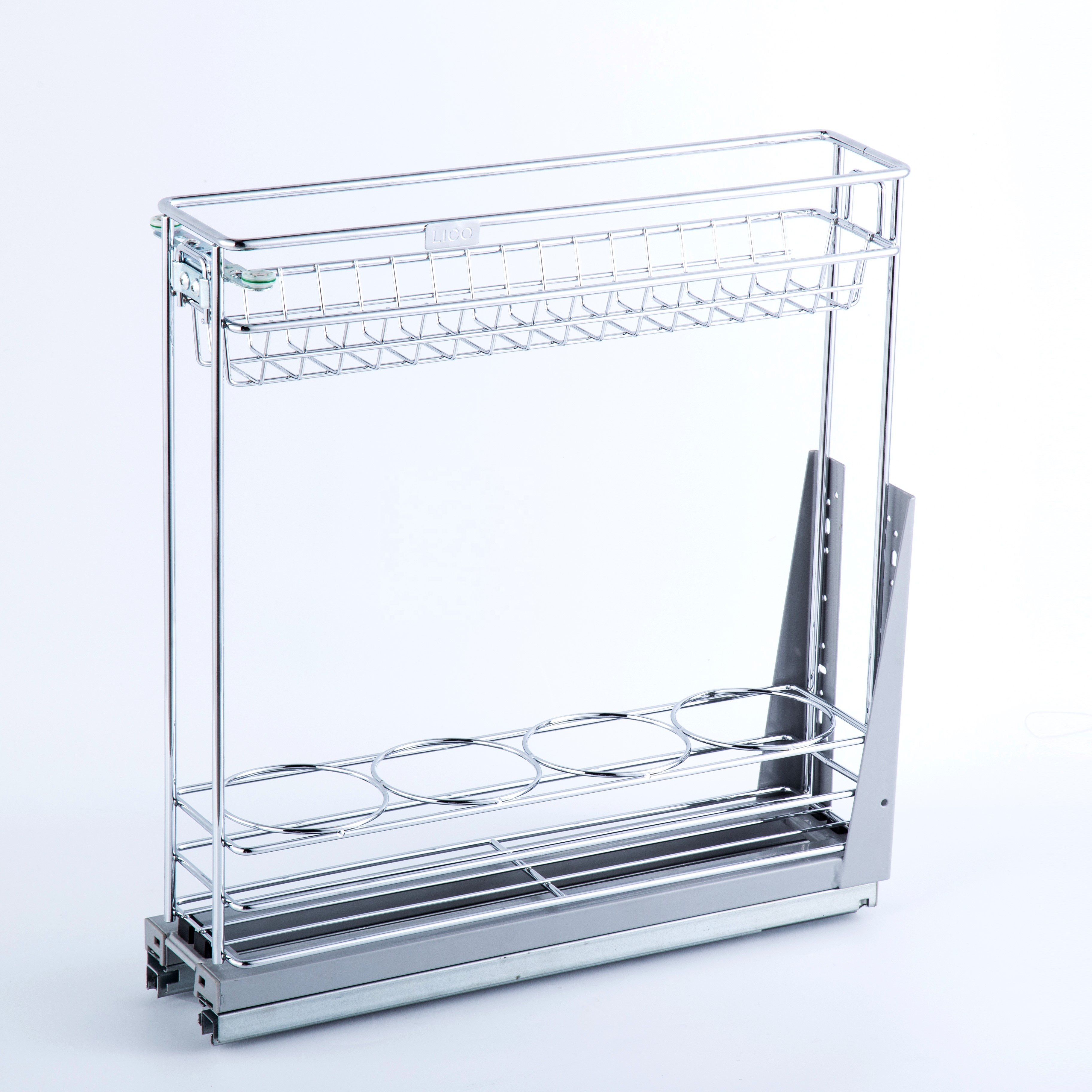 kitchen cabinet drawer organizer pull out metal storage wire baskets for bottles pull