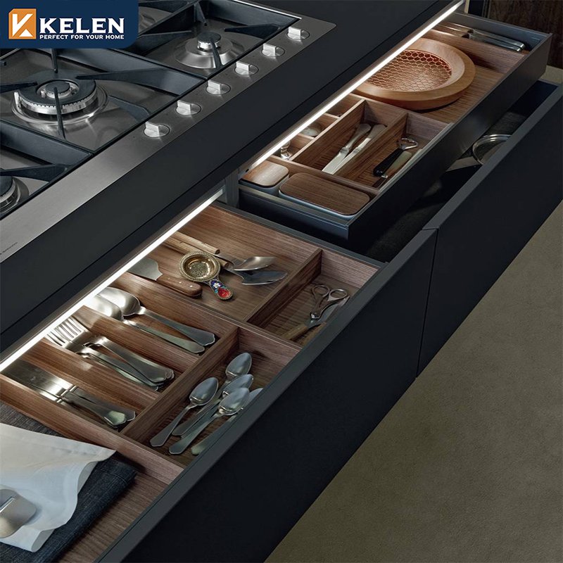 KELEN 2024 kitchen designer cabinet supplier set modular modern pvc wood furniture kitchen cabinet