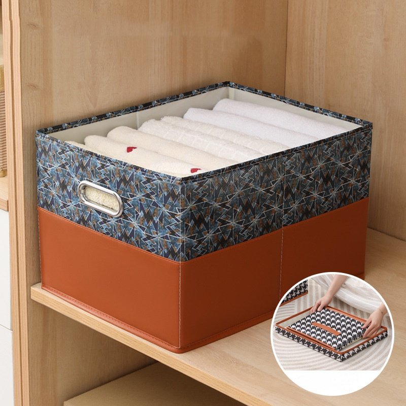 Simple Houseware Foldable Cloth Storage Box Closet Dresser Drawer Divider Organizer Basket Bins for Underwear Bras