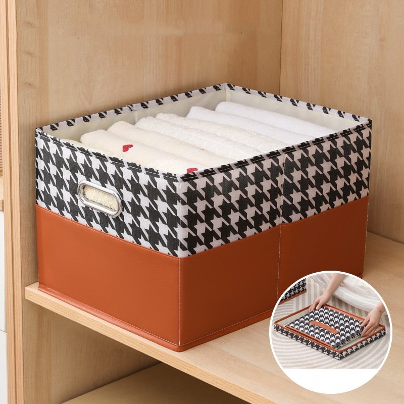 Simple Houseware Foldable Cloth Storage Box Closet Dresser Drawer Divider Organizer Basket Bins for Underwear Bras