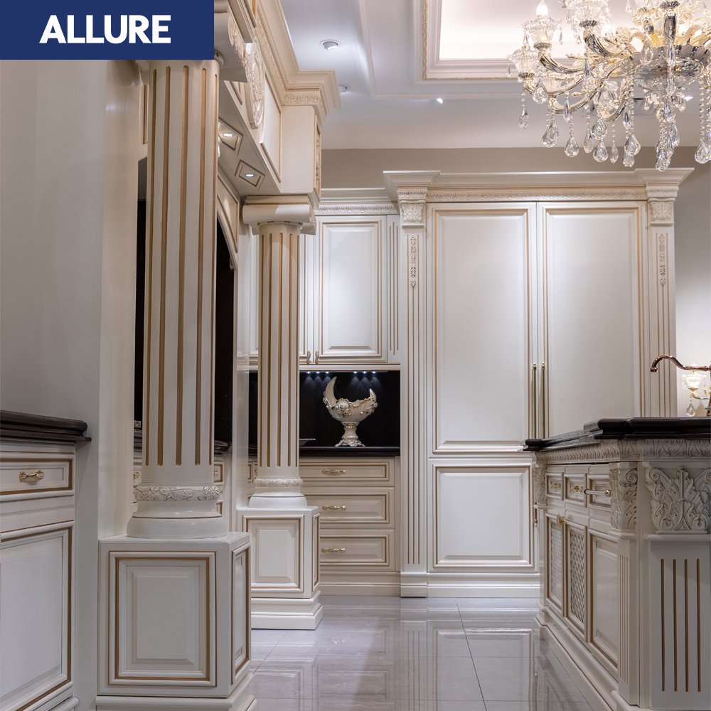 Allure Automatic High End Modern Full Set Complete Assembled Wooden American Style Modular Kitchen Base Cabinets Suppliers Set