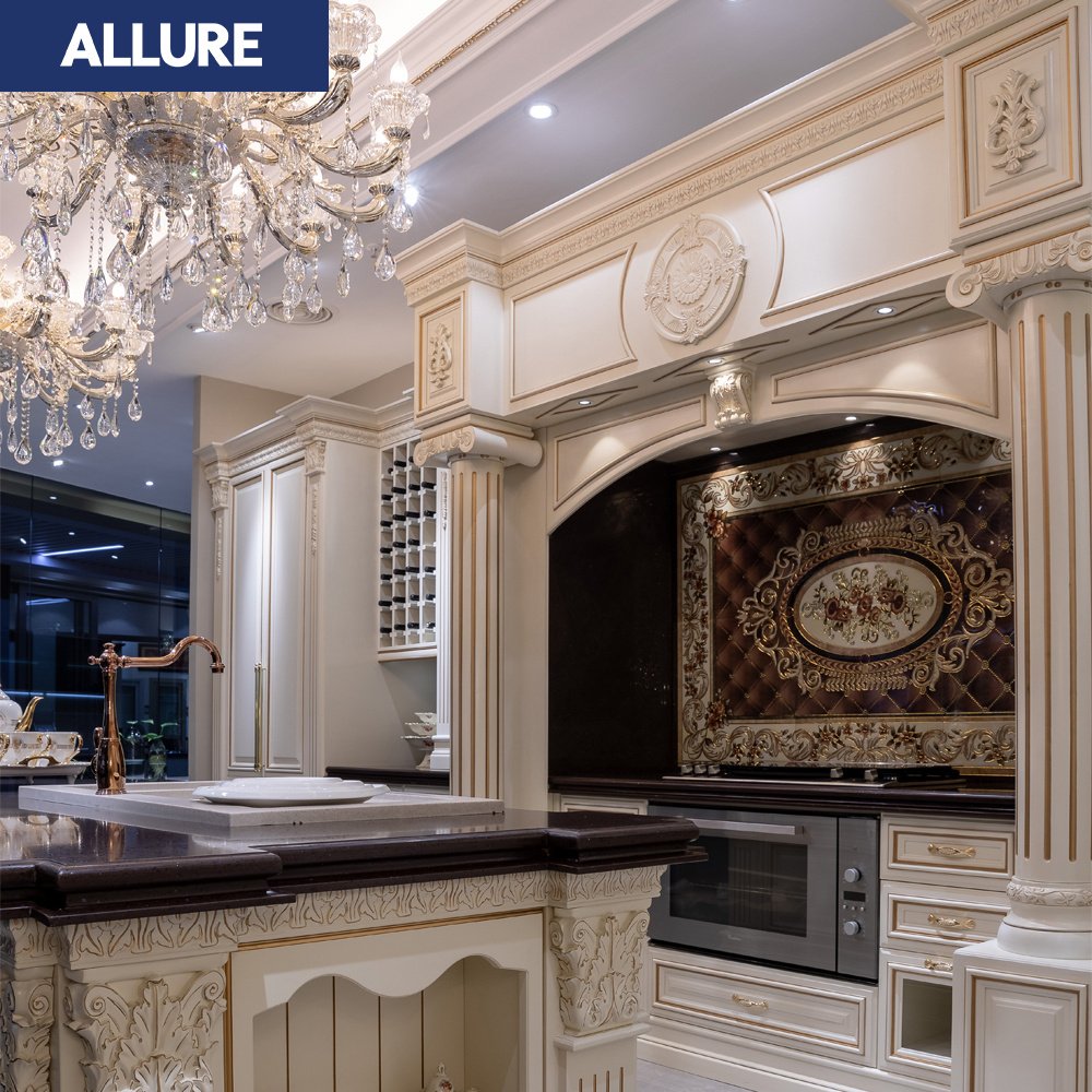 Allure Automatic High End Modern Full Set Complete Assembled Wooden American Style Modular Kitchen Base Cabinets Suppliers Set