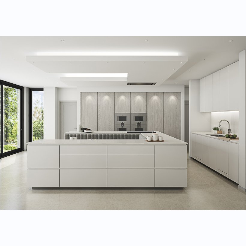 America modern style kitchen ideas black glass door storage cabinet with sink