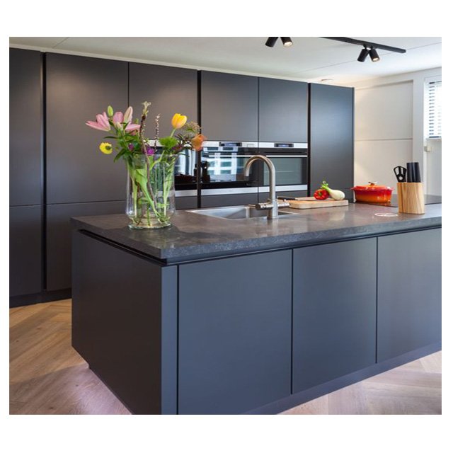 Free design china made modular kitchen furniture modern glossy kitchen cabinets wooden from 18 years Factory