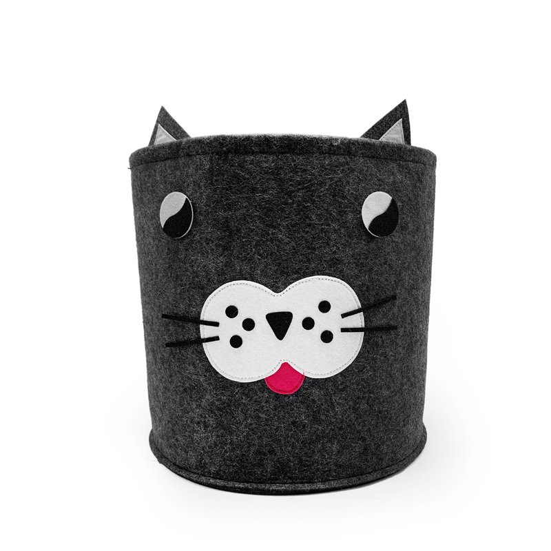 Cute Animal Felt Basket for Office Elephant Toy Storage Laundry Basket