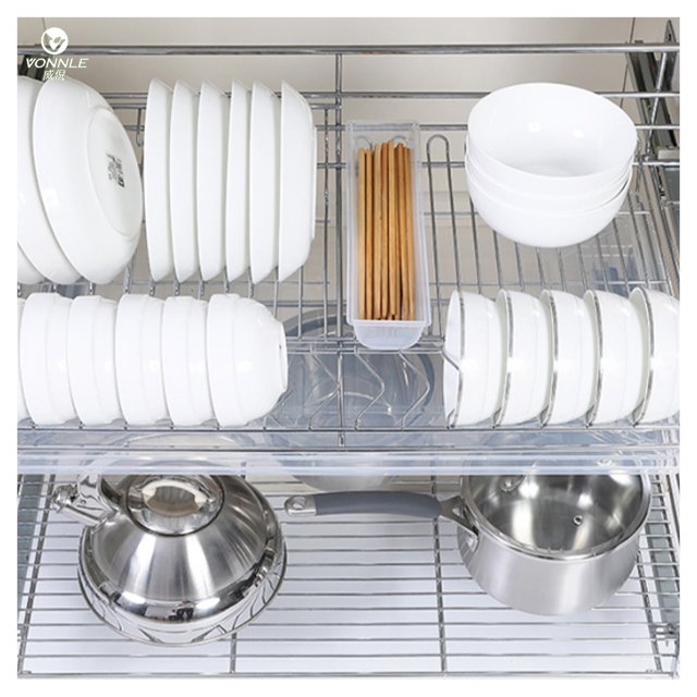 Cabinet Multifunctional Pull Out Kitchen Cabinet Drawer kitchen basket stainless steel basket pull out basket