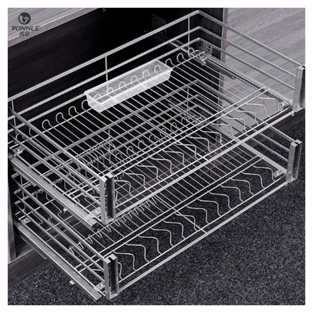 Cabinet Multifunctional Pull Out Kitchen Cabinet Drawer kitchen basket stainless steel basket pull out basket