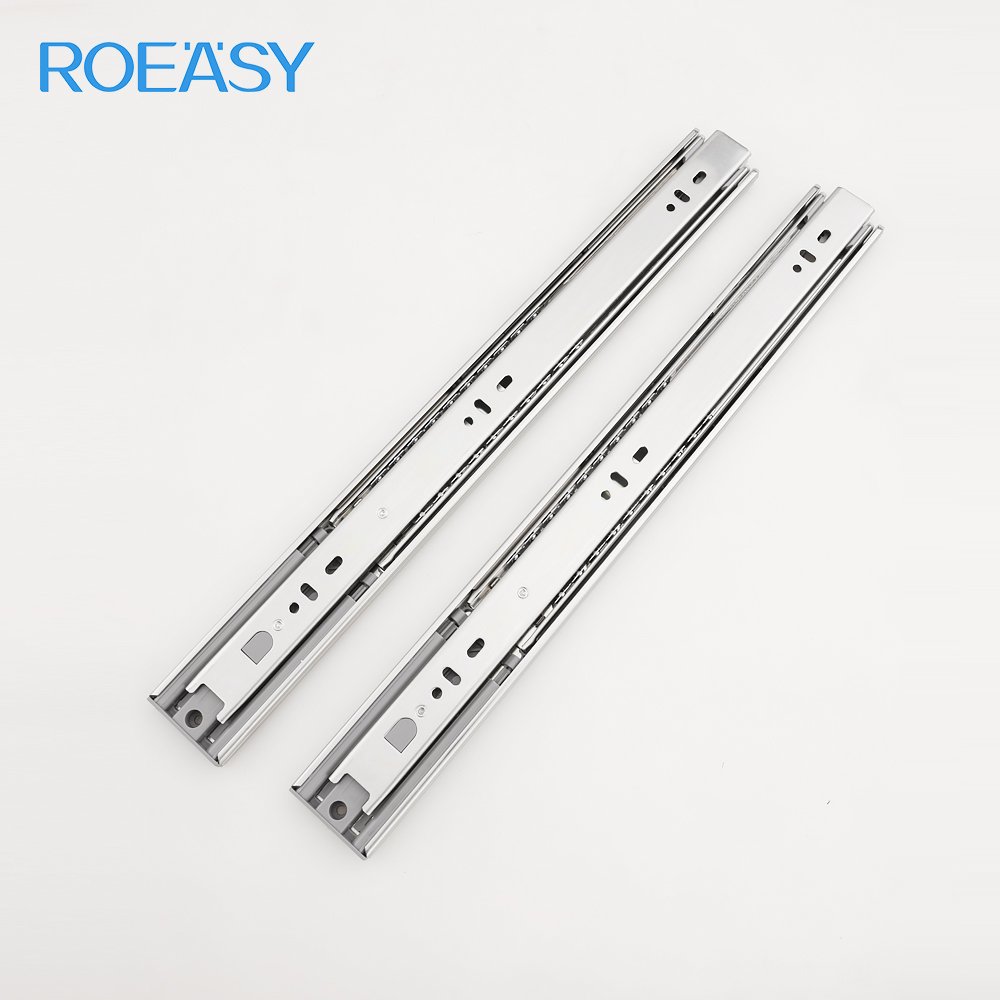 Roeasy Hot Sale Zinc Plated Ball Bearing Drawer Slide for Furniture Drawer Slide Rail