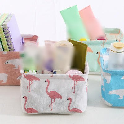 2023 Cotton and linen cloth storage box toys storage baskets cloth bags