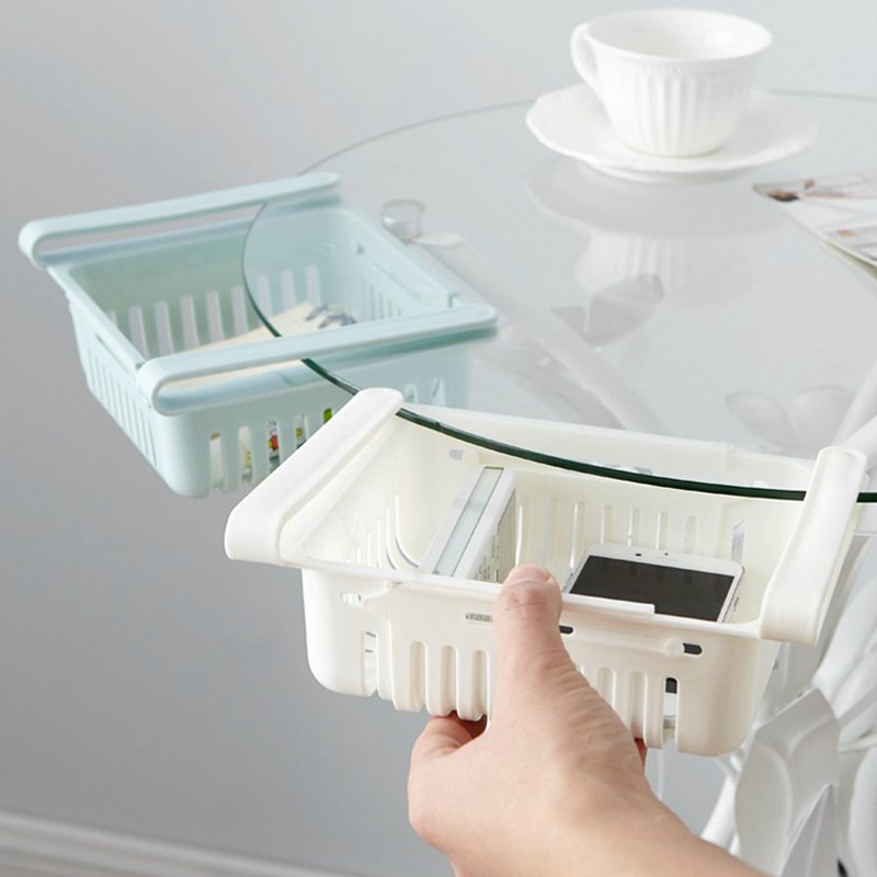 Home refrigerator Fresh-Keeping Partition Layer Kitchen Sorting Storage Box Creative Classification Shelf Storage Basket