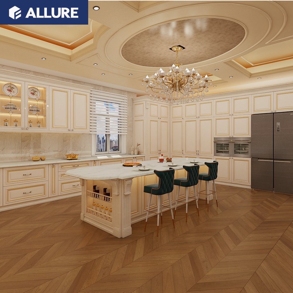 Allure Cuisine Exterieur Furniture Kitchen Island Table Kitchenette Solid Wood Luxury Kichen Pantry Modern Kitchen Cabinets