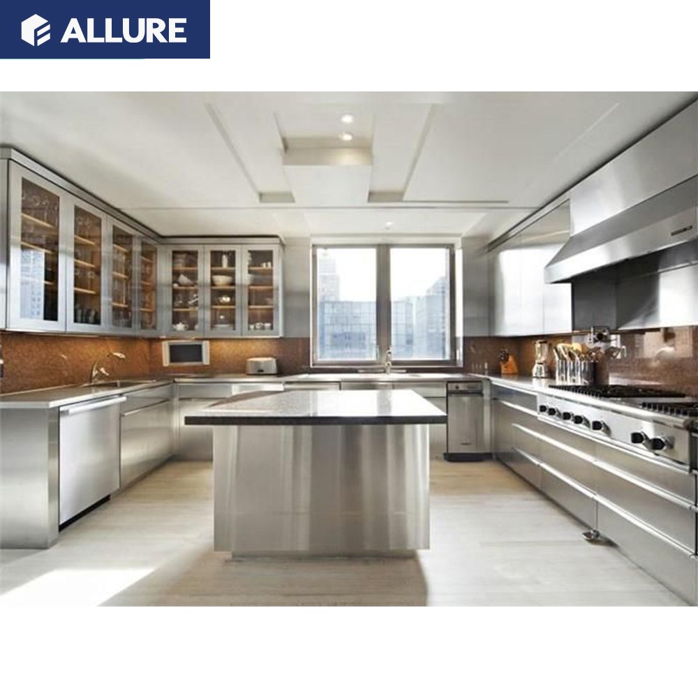 Allure Household Hadnale Pantry Kitchen Cabinet Accessories Stainless Steel
