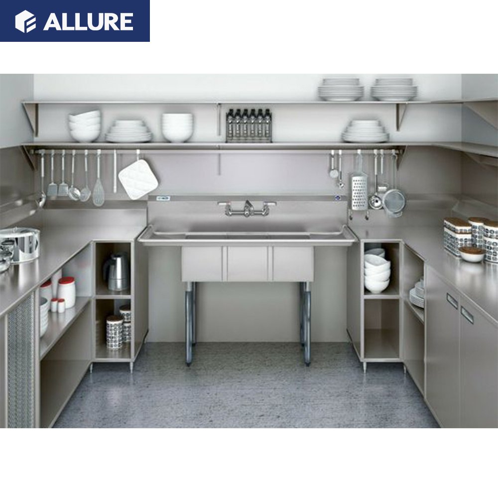 Allure Household Hadnale Pantry Kitchen Cabinet Accessories Stainless Steel
