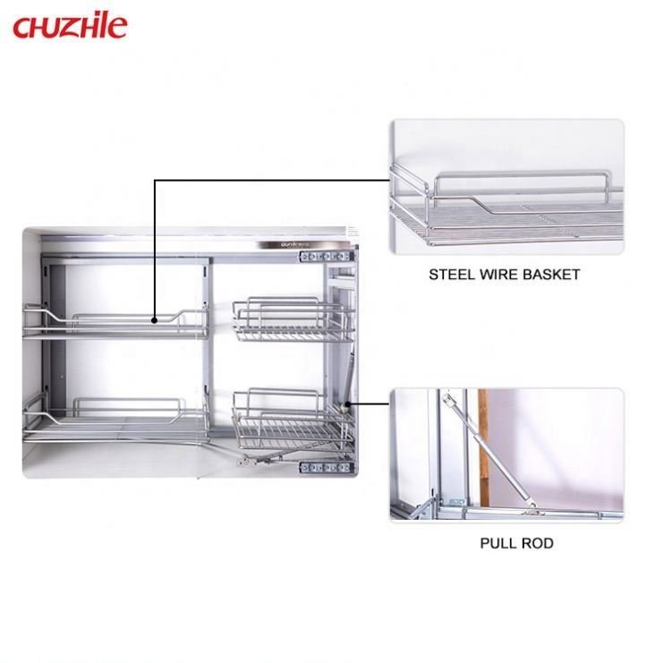 Hot Selling Magic Corner Two Layer cabinet storage basket