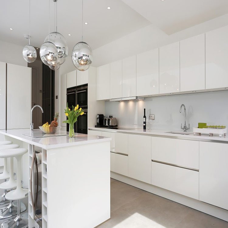 Best quality kitchen corner base unit with modern lacquer frameless design kitchen storage cabinets