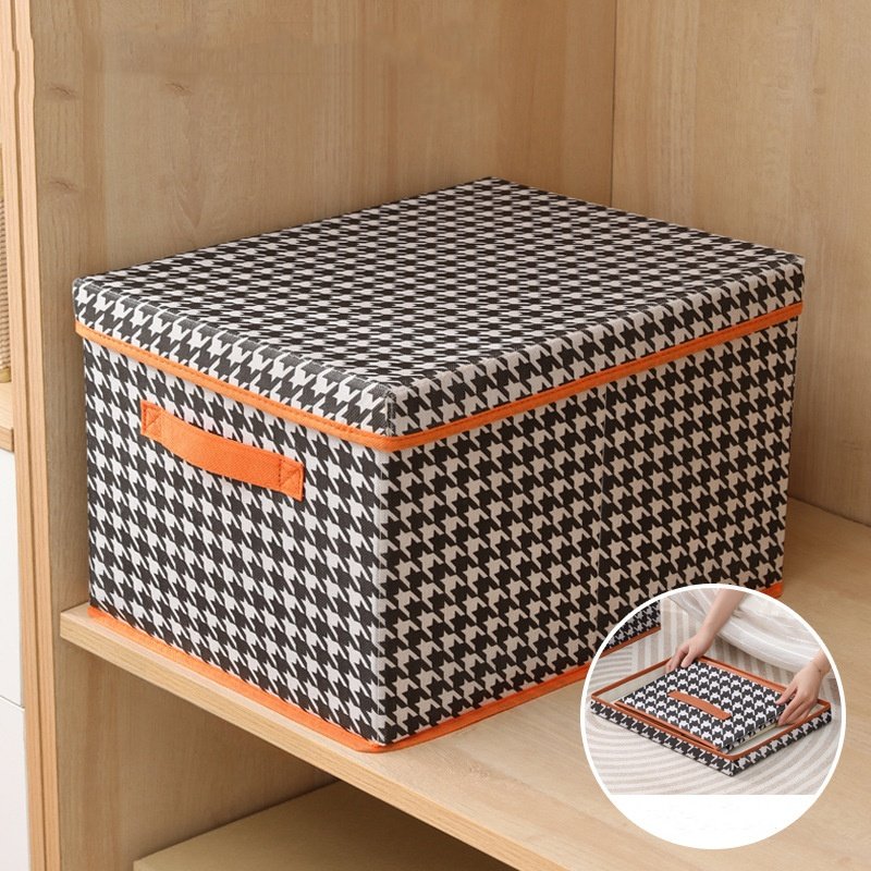 Collapsible Storage Bins with Lids Linen Fabric Foldable Storage Boxes Organizer Containers Baskets Cube