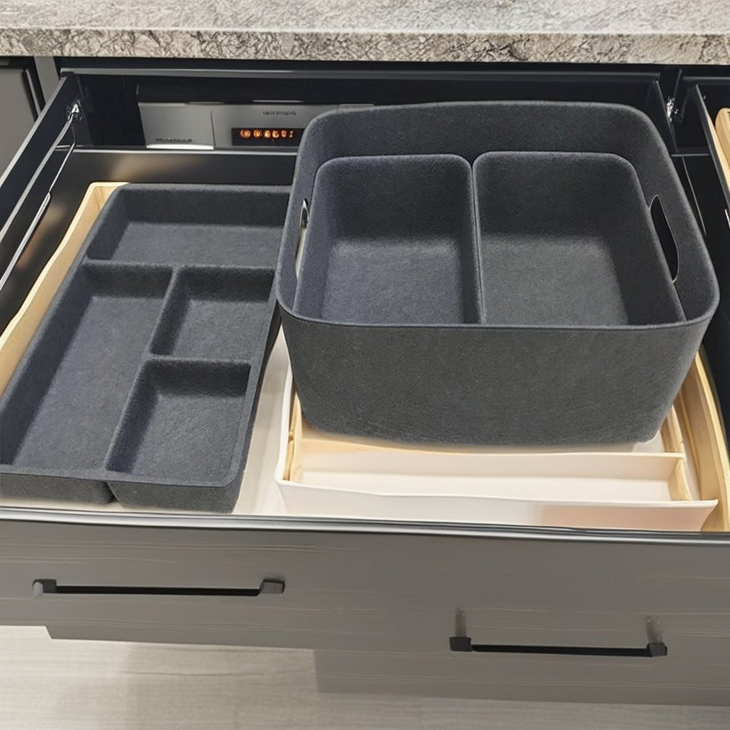 Desktop Felt Storage Box/Drawer for Home Kitchen Storage Organization Home Storage & Organization Product