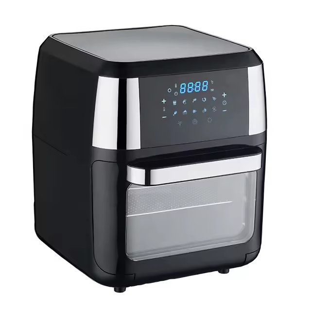 Newest 12l Electric Air Fryers With Transparent Glass Pot Window And Digital Control Visual Drawer Basket