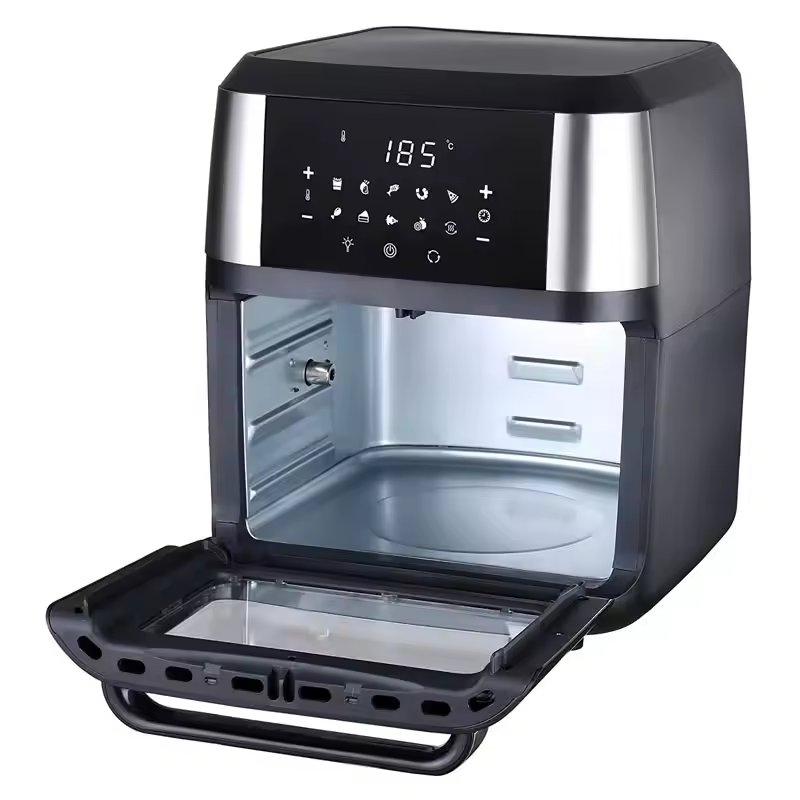 Newest 12l Electric Air Fryers With Transparent Glass Pot Window And Digital Control Visual Drawer Basket