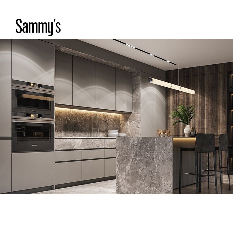 China Factory Good Quality Luxury Lacquer Waterproof Kitchen Cabinets Price