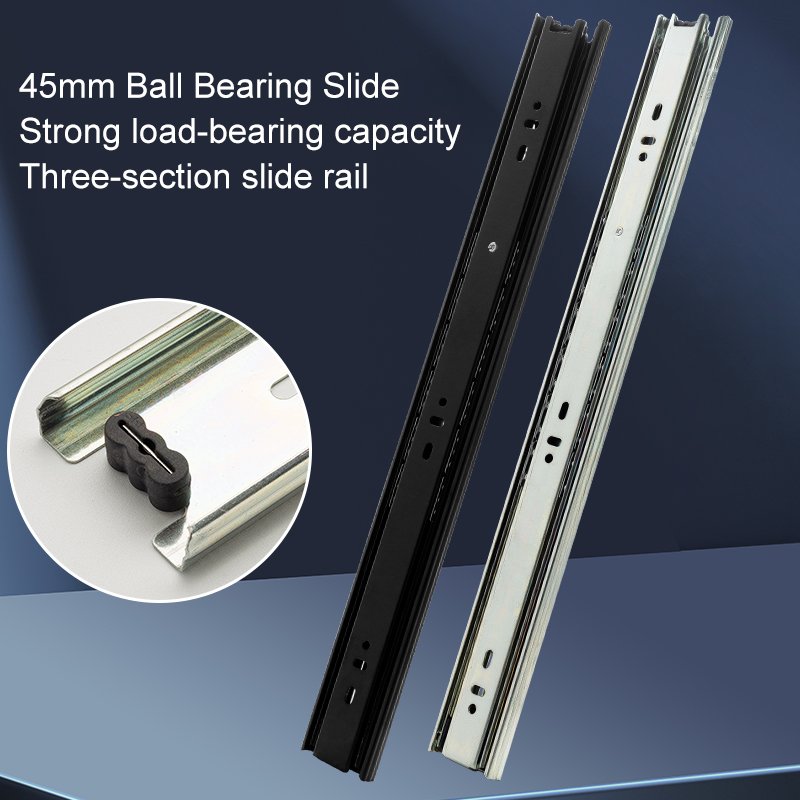 Sliding Wire Baskets Drawer Slide Rail full extension heavy telescopic iron drawer rails Kitchen Cabinet drawer slides