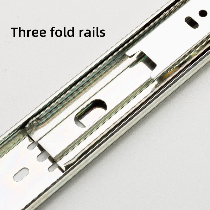 Sliding Wire Baskets Drawer Slide Rail full extension heavy telescopic iron drawer rails Kitchen Cabinet drawer slides