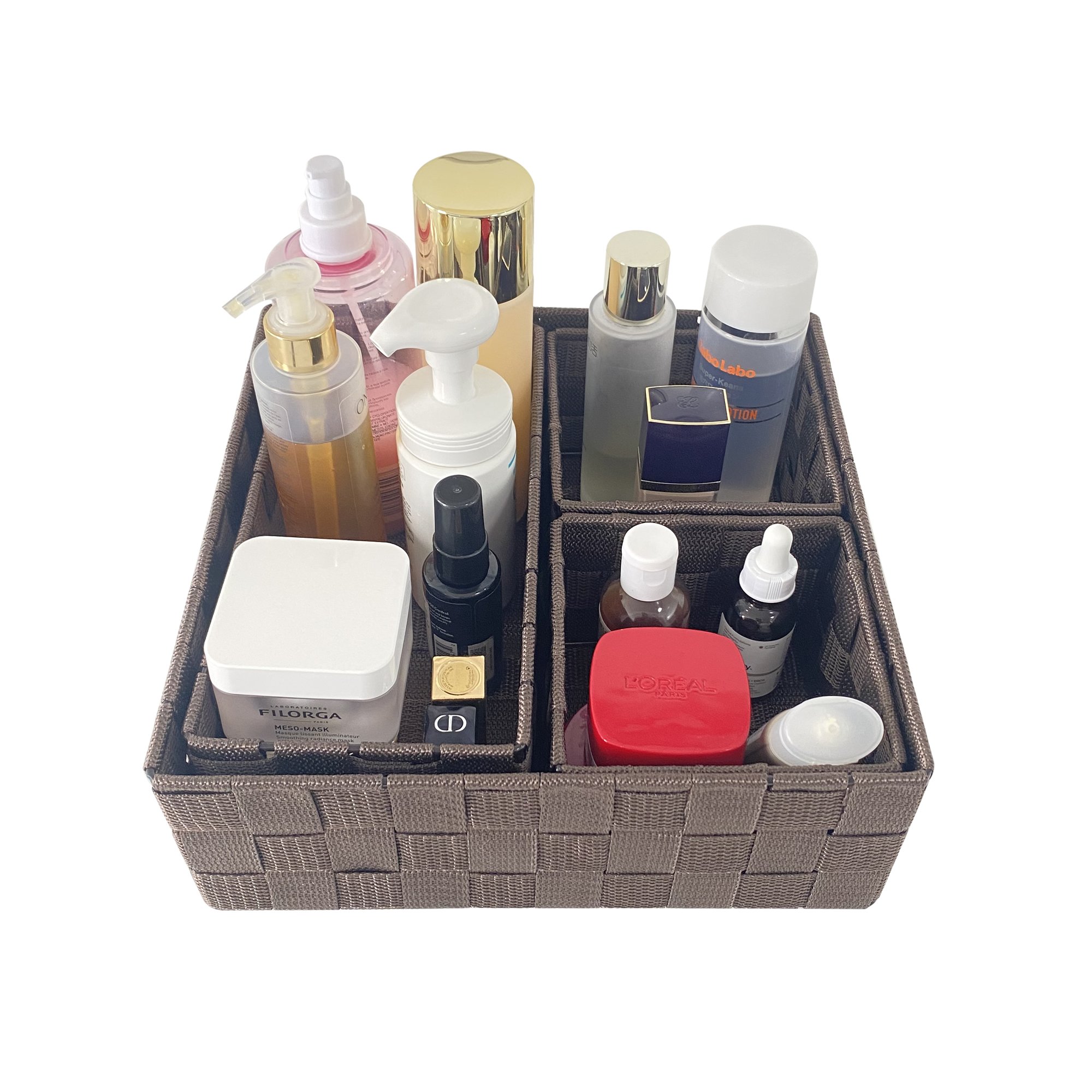 High quality wholesale household lidless large capacity cube storage box washable woven storage basket