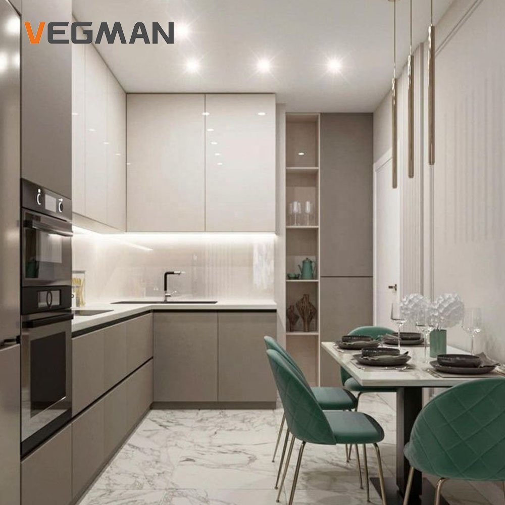 China Manufacturer Small Home Kitchen Modern Kitchen Cabinet Designs Modular Kitchen Furniture